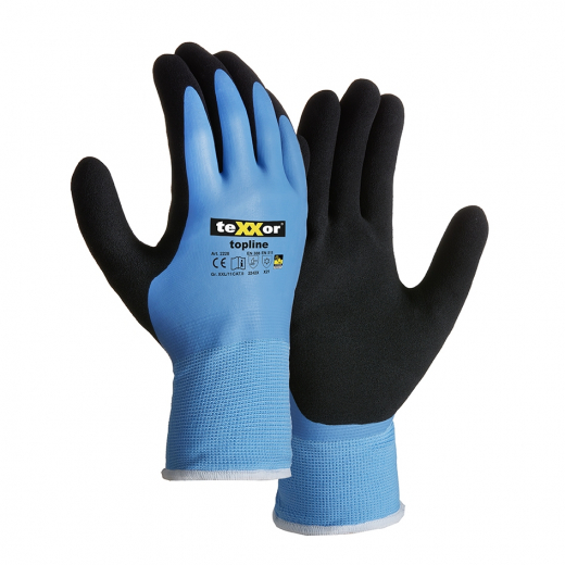 Kälteschutz-Arbeitshandschuhe teXXor® 2228 Winterhandschuhe LATEX beschichtet touch