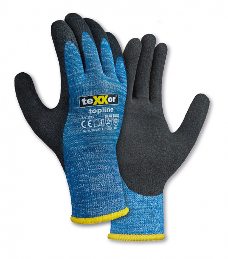 Kälte-Schutzhandschuhe teXXor® 2271 topline Winterhandschuhe BLAU beschichtet