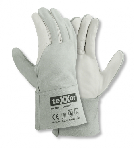 Rindvoll-/Spaltleder Handschuhe YASUR teXXor® 1201