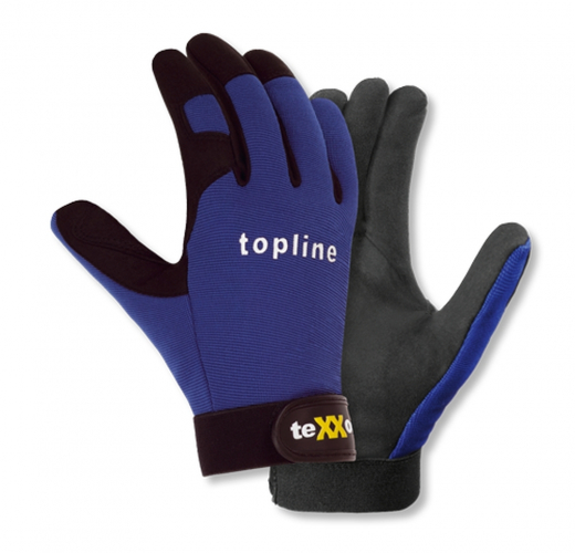 Mechaniker-Handschuhe teXXor® topline Kunstleder-Handschuhe NAPLES 2500 blau