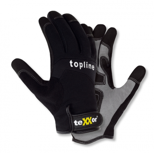 Mechaniker-Handschuhe 2520 teXXor® topline Kunstleder-Handschuhe TUCSON schwarz grau