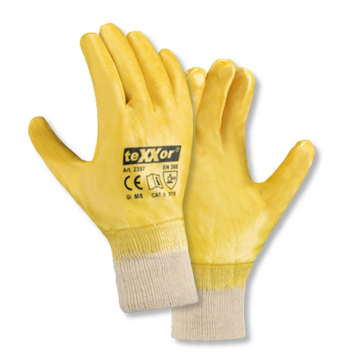 Arbeitshandschuhe teXXor® Nitril-Handschuhe STRICKBUND 2357 vollbeschichtet