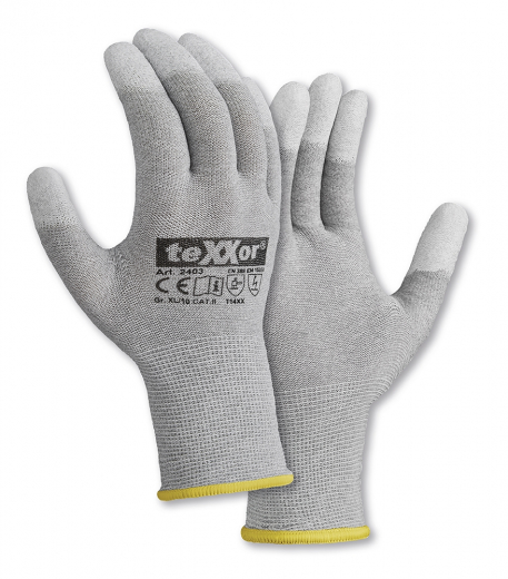 ESD Arbeitshandschuhe teXXor® Strickhandschuhe ESD 1 2403