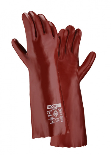 Chemikalienschutz-Handschuhe 45cm teXXor® topline PVC 2113